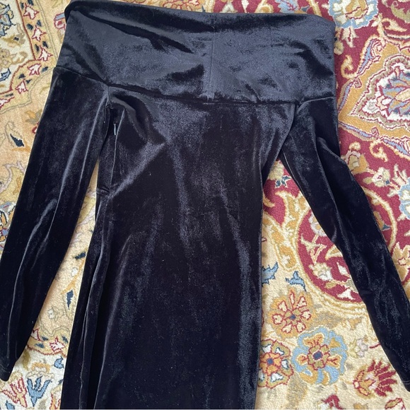 All Saints Black Velvet Midi Dress NWT - Picture 10 of 11